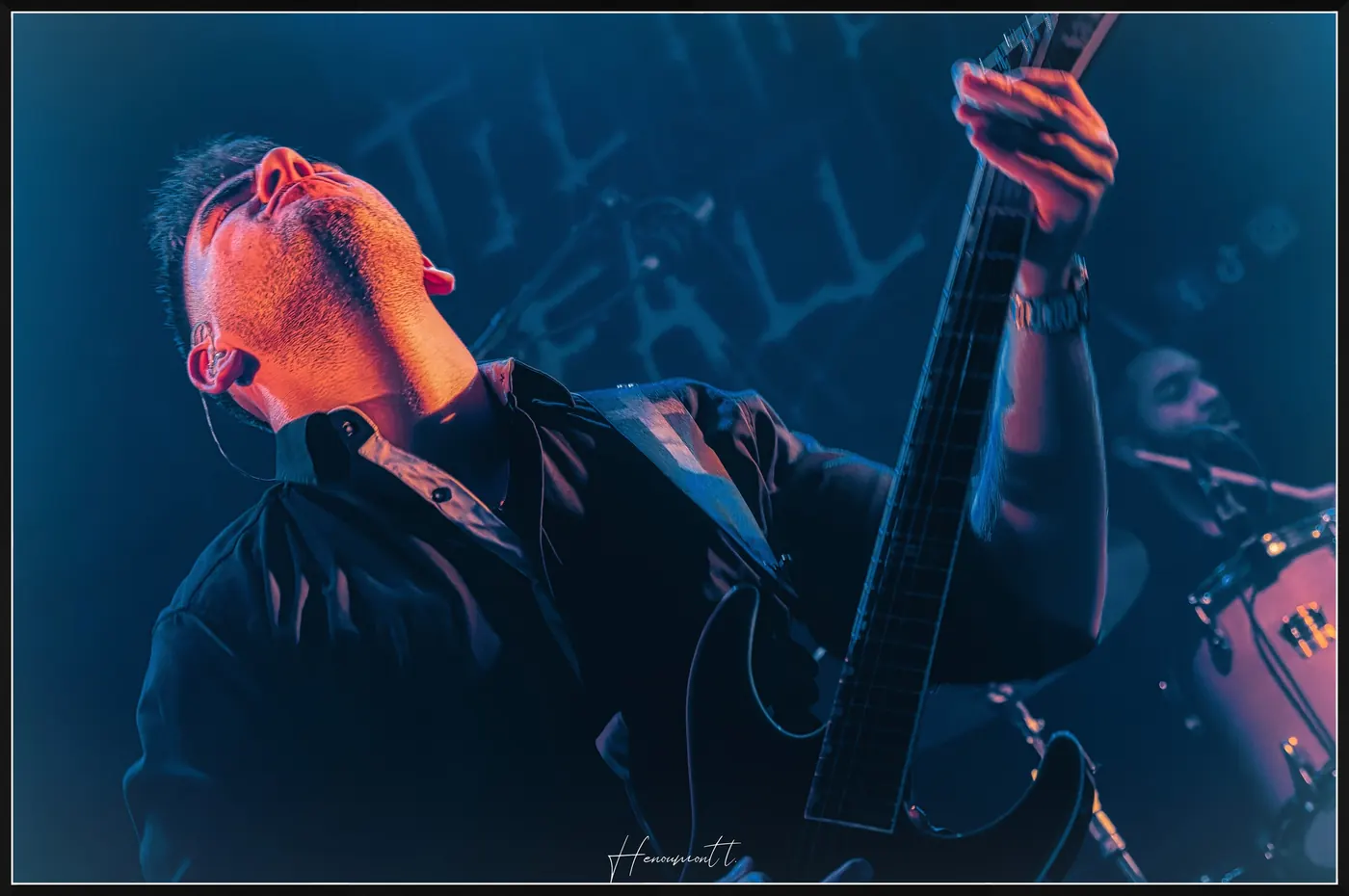 Lead guitar on stage